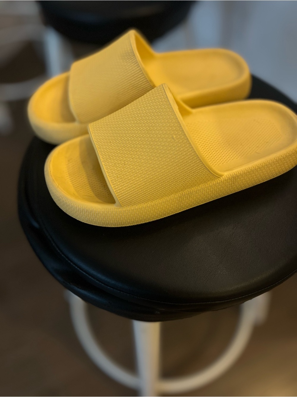 Sunny Yellow Slide Sandals